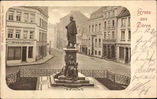 Ak Düren im Rheinland, Denkmal