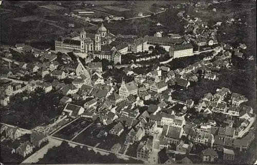 Ak Weingarten in Württemberg, Ort aus der Vogelschau