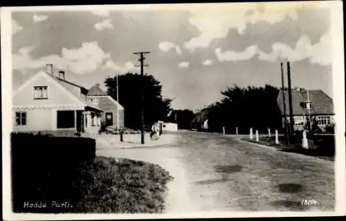 Foto Ak Hodde Dänemark, Parti, Straßenpartie