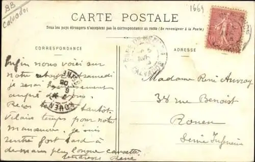 Ak Mézidon Calvados, Chateau de Canon