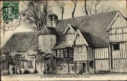 Ak Canapville Calvados, Ancien Manoir des Eveques de Lisieux