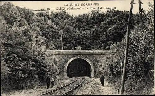 Ak Clécy Calvados, Le Tunnel des Gouttes