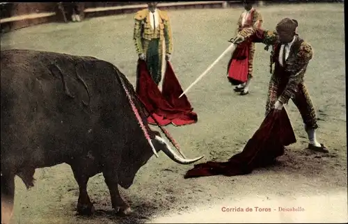 Ak Corrida de Toros, Descabello, Stierkampf