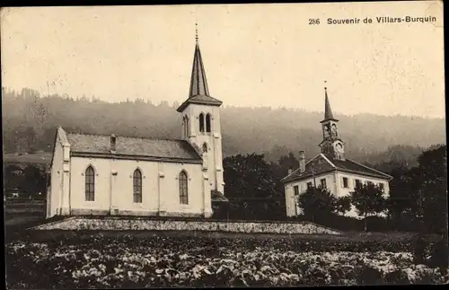 Ak Villars Burquin Kanton Waadt, L'Eglise