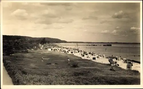 Foto Ak Ostseebad Timmendorfer Strand, Strandpartie