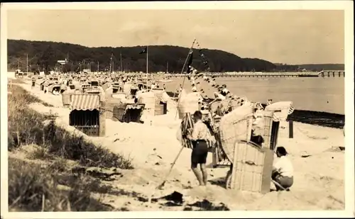 Foto Ak Ostseebad Timmendorfer Strand, Strandpartie