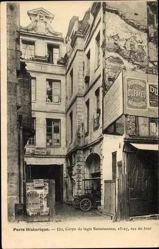 Ak Paris I., Corps de logis Renaissance, 25-27 rue du Jour