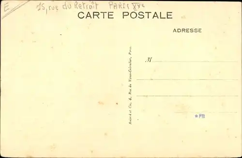 Ak Paris Ménilmontant, Rue du Retrait, Réception de Son Eminence le Cardinal montant à la chapelle