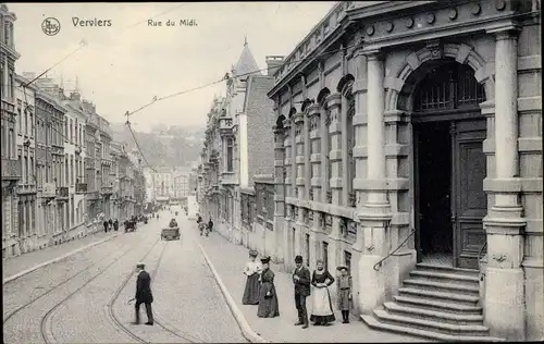 Ak Verviers Wallonien Lüttich, Rue du Midi