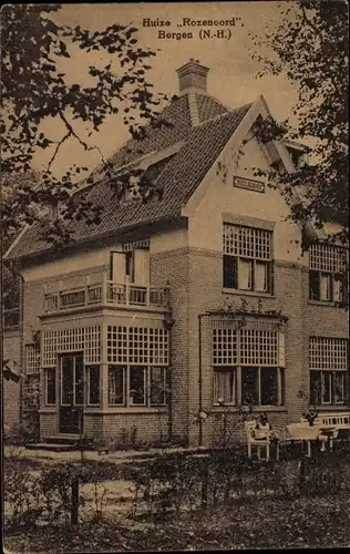 Ak Bergen aan Zee Nordholland Niederlande, Huize Rozenoord