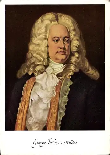 Künstler Ak Piontkovsky N., Komponist Georg Fr. Händel