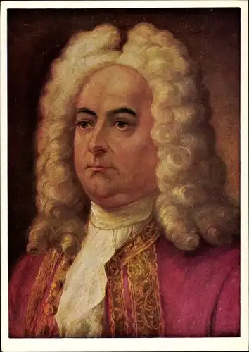 Künstler Ak Herrmann, A., Komponist Georg Friedrich Händel