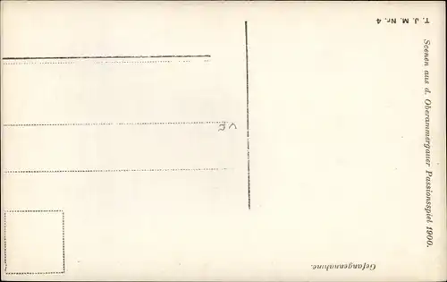 Ak Oberammergau in Oberbayern, Passionsspiel 1900, Nr. 4, Gefangennahme
