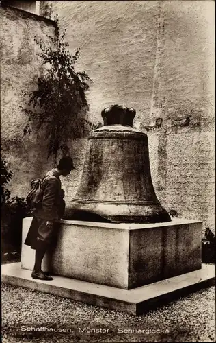 Ak Schaffhausen am Rhein Schweiz, Schillerglocke am Münster