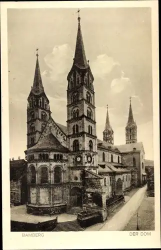 Ak Bamberg in Oberfranken, Dom, Gesamtansicht