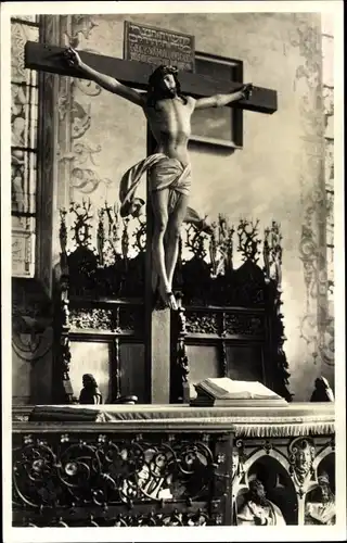 Ak Freudenstadt im Nordschwarzwald, Christusbild in der Stadtkirche