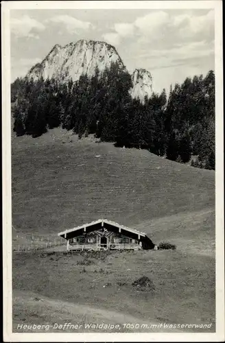 Ak Nußdorf am Inn Oberbayern, Heuberg-Daffner Waldalpe mit Wassererwand