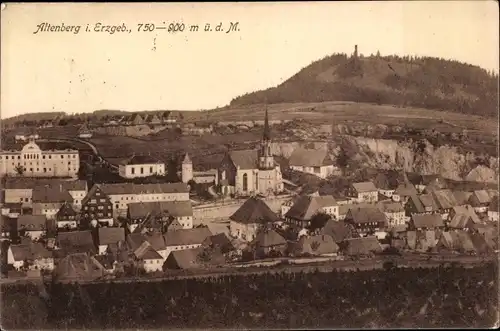 Ak Altenberg im Erzgebirge Blick auf die Stadt