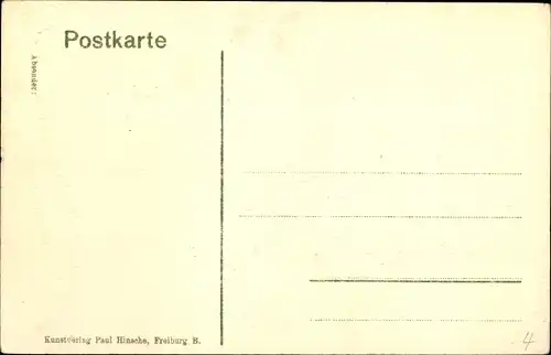 Ak Freiburg im Breisgau, Am Kreuz auf dem Schlossberg