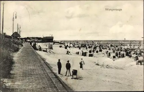 Ak Nordseebad Wangerooge in Ostfriesland, Strandpartie