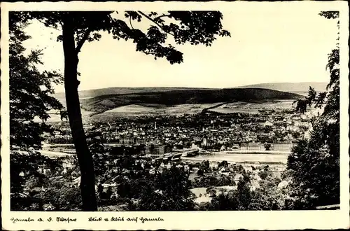 Ak Hameln an der Weser Niedersachsen, Blick vom Klüt auf die Stadt