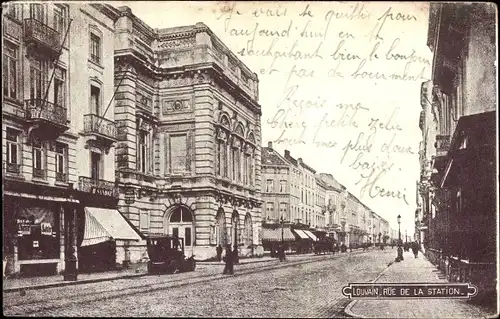 Ak Louvain Leuven Flämisch Brabant, Rue de la Station
