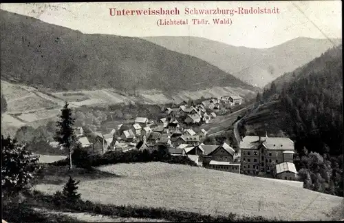 Ak Unterweißbach Thüringen, Ort im Lichtetal