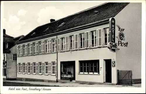 Ak Friedberg in Hessen, Hotel zur Post