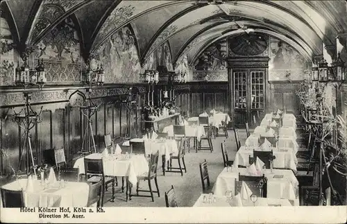 Ak Köln am Rhein, Hotel Cölner Hof, Speisesaal