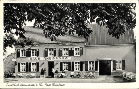 Ak Kaiserswerth Düsseldorf am Rhein, Haus Rheinfähre