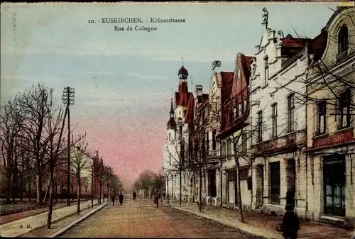 Ak Euskirchen Nordrhein Westfalen, Kölnerstraße, Rue de Cologne, Friseurladen