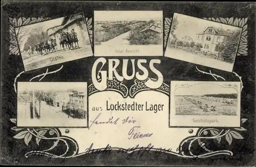 Ak Lockstedt in Schleswig Holstein, Lockstedter Lager, Casino, Totalansicht, Geschützpark