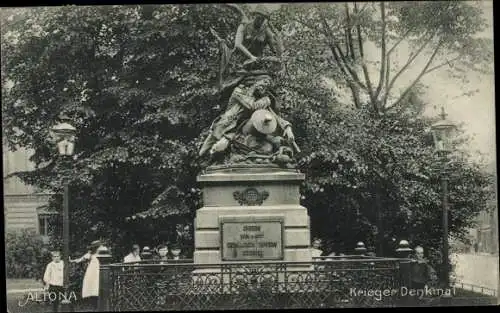 Ak Hamburg Altona, Kriegerdenkmal