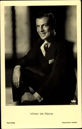 Ak Schauspieler Viktor de Kowa, Ross A3382/1