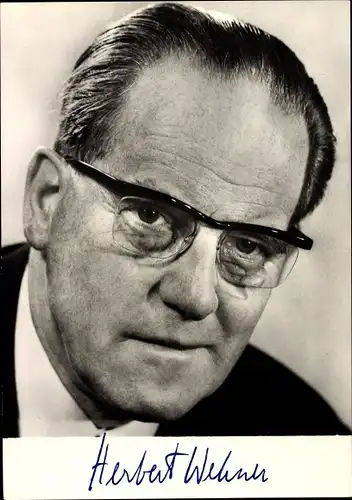 Ak Stellvertretender Vorsitzender der SPD, Herbert Wehner, Portrait