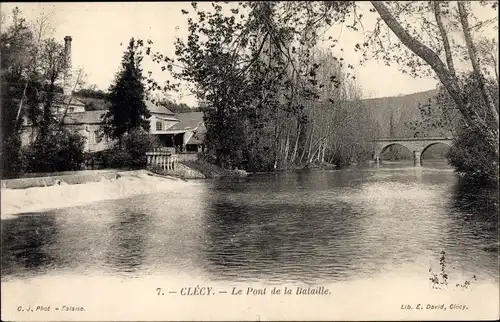 Ak Clécy Calvados, Le Pont de la Bataille