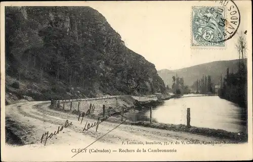 Ak Clécy Calvados, Rochers de la Cambronnerie