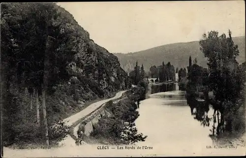 Ak Clécy Calvados, Les Bords de l'Orne