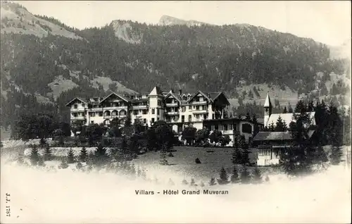 Ak Villars Kanton Waadt, Hotel Grand Muveran