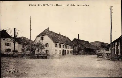 Ak Étueffont Territoire de Belfort, Croisée des Routes