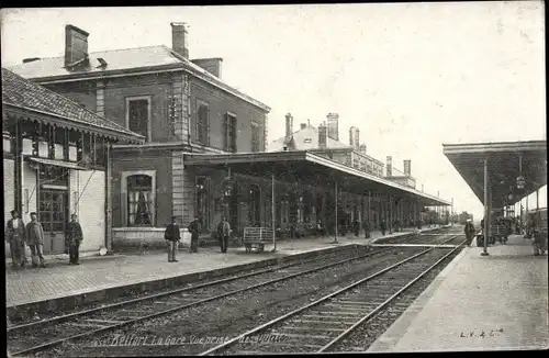 Ak Belfort Beffert Beffort Territoire de Belfort, la Gare vue prise des Quais