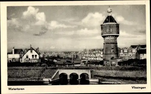 Ak Vlissingen Zeeland Niederlande, Watertoren