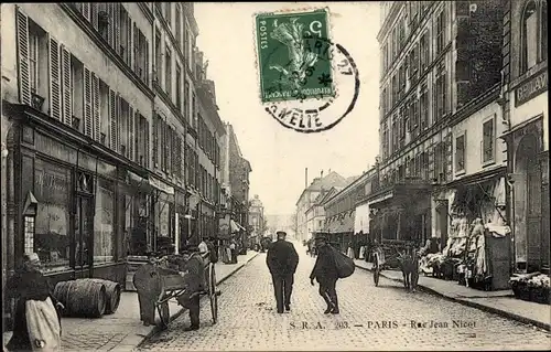 Ak Paris VII, Rue Jean Nicot, Geschäfte