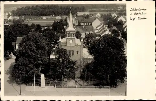 Ak Trzcianka Schönlanke Ostbahn Poznań Posen, Evangelische Kirche