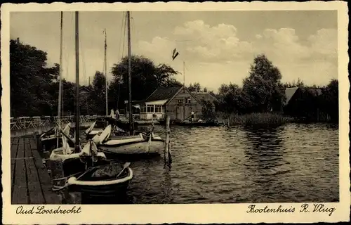 Ak Loosdrecht Nordholland Niederlande, Botenhuis R. Vlug