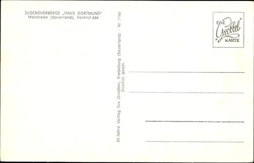 Ak Meschede im Sauerland, Jugendherberge Haus Dortmund