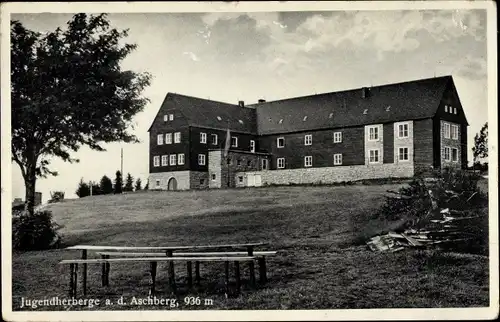 Ak Aschberg Klingenthal im Vogtland Sachsen, Jugendherberge auf dem Aschberg