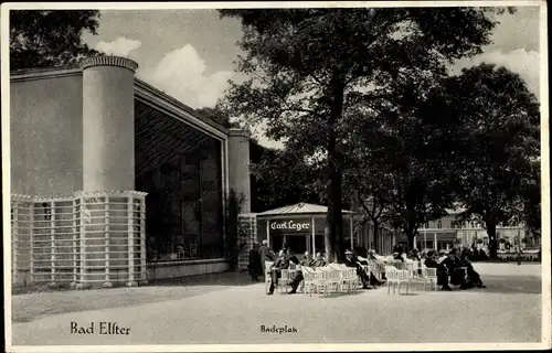 Ak Bad Elster im Vogtland, Badeplatz, Gasthaus