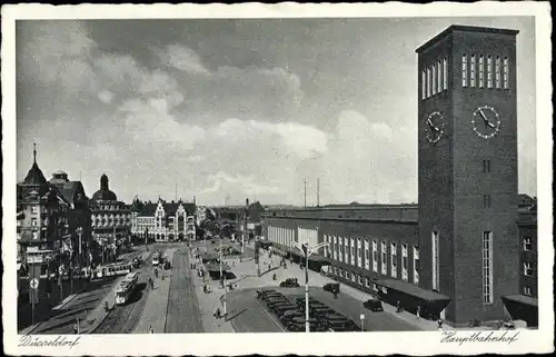 Ak Düsseldorf am Rhein, Hauptbahnhof