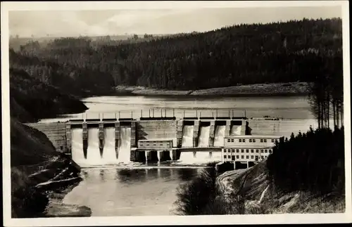 Ak Kriebstein Mittelsachsen, Zschopau Talsperre